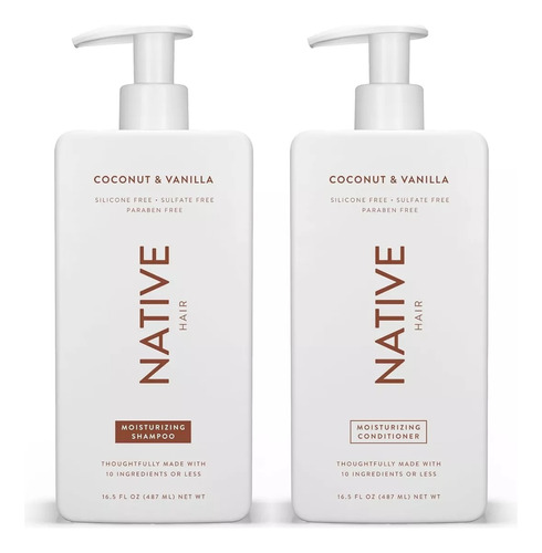 Shampoo Y Acondicionador Native Hair Care Coco Y Vainilla