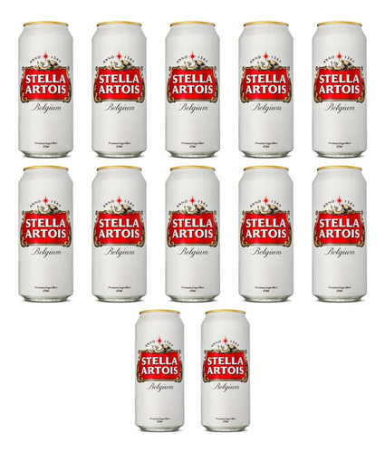 Cerveza Stella Artois 473ml X12 Zetta Bebidas