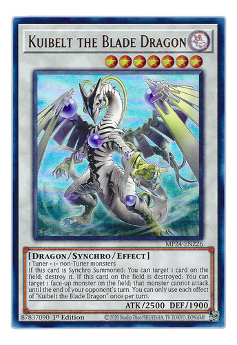 Yugi-oh! Kuibelt The Blade Dragon Mp24-en226 Ultra
