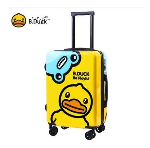 Imagen 3 de 3 de Maleta De Viaje Para Niños Diseño Pato Rana 20 Pulgadas