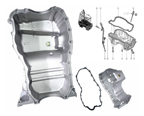 Cárter Motor / Renault Logan-sandero 1.400-1.600 Con Empaque
