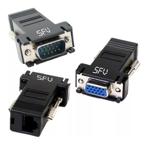 Adaptador Extencion Vga Hembra A Rj45 38 Mts Video