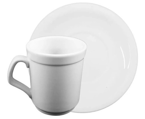 Jarrito Café Con Plato Porcelana Tsuji Con Sello X 12 Unid