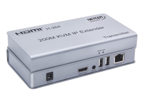 Extensor Kvm Hdmi + Usb Vía Ethernet Netcom Uhd 60hz 200mts
