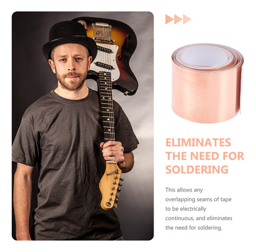 Cinta De Cobre Autoadhesiva Para Guitarra, Lámina De Cobre D