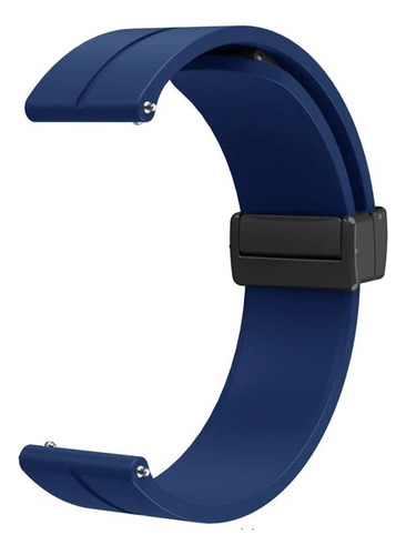 Correa Casual Magnetica Para Smartwatch Aitafy Idw13 Alexa Azul Oscuro 2.2 Cm