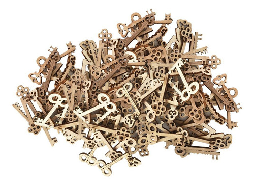 * 100 Piezas Clave Formas Piezas De Sin Terminar Artesanía