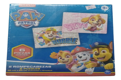 Paw Patrol 2 Puzzles 6 Pza 1605 Milouhobbies