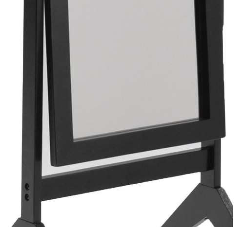 Imagen 4 de 4 de Espejo De Piso Clásico Negro + ¡envio Gratis!