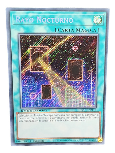 Night Beam Secret Rare Speed Duel Yugioh! Español