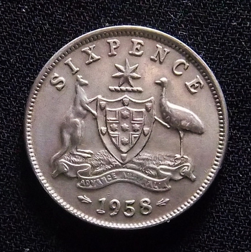 Australia 6 Pence 1958 Excelente Plata Km 58 