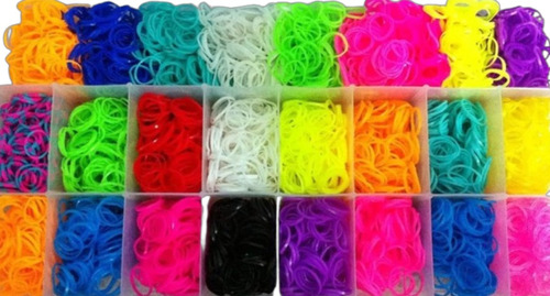 Rainbow Fun Kit C/6000 Elásticos Pulseiras Coloridas + Caixa