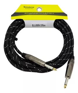 Cable 1 Plug Mono 6.3mm A 1 Plug Mono 6.3mm 5mts Bjj009-2/5m