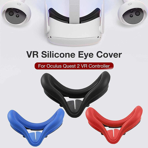 3 Almohadilla De Cubierta De Silicona Vr Para Oculus Quest 2