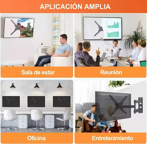 A Soporte Base Brazo Para Pantalla Tv Monitor 32-55 Pulgadas