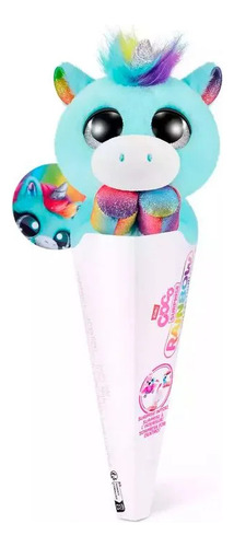 Peluche En Cono Coco Cones Rainbow Collection Personaje Vivi Colección Animalitos De Felpa Y Ojitos Plásticos Brillantes 9631e