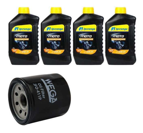 Kit Troca Oleo Ipiranga 20w50 Para Yzf 1000 R Ace 96-02