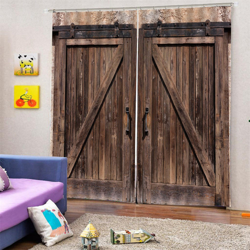 Pt Compatible Cortinas Semiopacas Madera 3d Estar