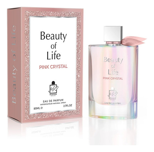 Emper Milestone Beauty Of Life Pink Crystal Edp 80ml Spray Volumen De La Unidad 80 Ml