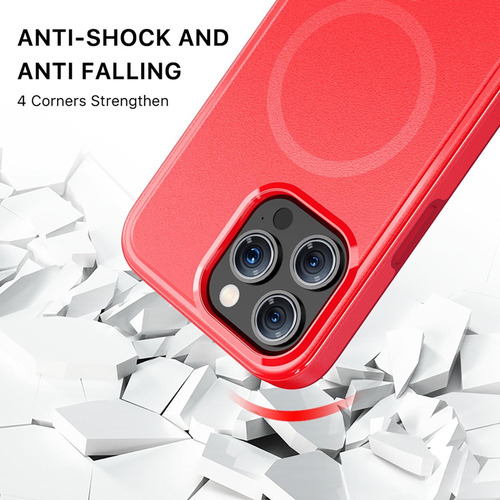 . Funda Mybat Fuse Con Magsafe Para iPhone 15 Pro - Roja