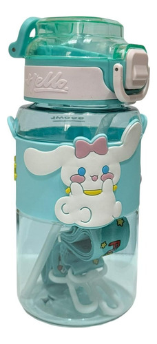 Botella Vaso Agua Con Correa Sanrio Hello Kitty 650ml