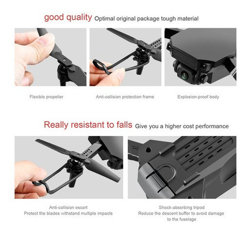 Imagen 3 de 6 de Mini Drone S70 Pro 4k Alta Resolución 1 Cámaras 2 Pilas