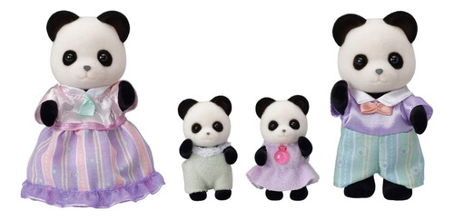 Figuras Para Casa De Muñecas De La Familia Pookie Panda De C