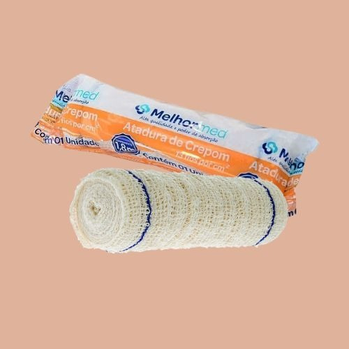 Kit C/72 Faixa Atadura De Crepom 13 Fios 10cm 1,8m Melhormed