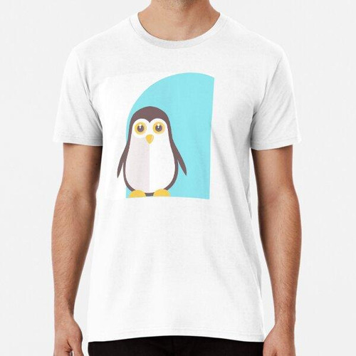 Remera Cute Penguin In Pastel Shade Algodon Premium