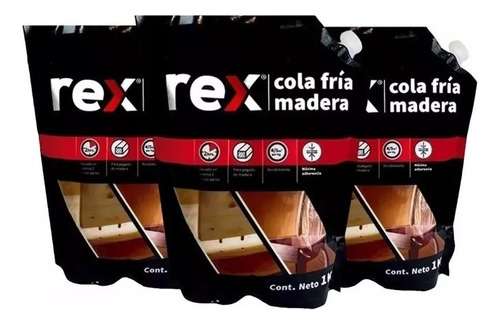  Cola Fría Carpintero Pega Para Madera 3 Kg