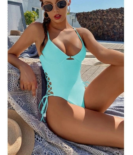 Bikini De Una Sola Pieza De Moda Para Mujer Traje De Ba,g