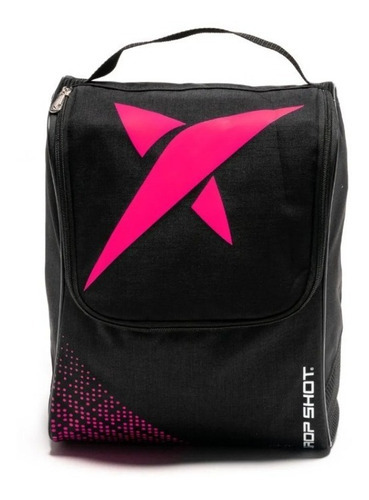 Bolsa Drop Shot Essential Mini Preta E Fucsia