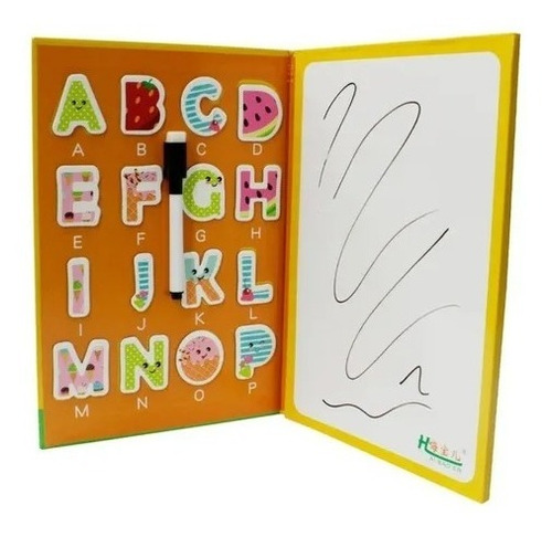 Libro Magnético Didactico Infantil Letras Y Numeros Marcador