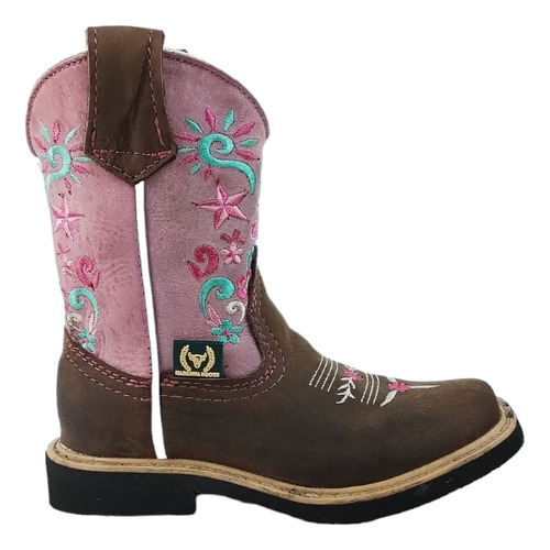 Botas Vaqueras Para Niña Rodeo 640 S/nova Crazy