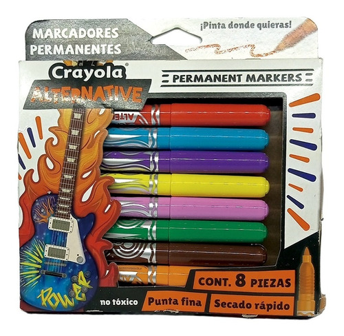 Plumones Crayola Alternative 8 Piezas