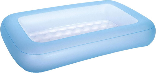 Pileta Con Piso Inflable Bebe Bestway 102 Litros Azul 