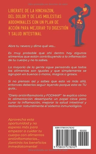 Dieta Antiinflamatoria Y Dieta Fodmap Liberate De L, De Del Moral, Flaminia. Editorial Independently Published En Español