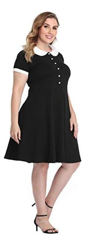 Hde Talla Grande Con Cuello Peter Pan Vestido Y