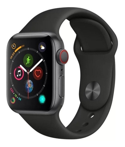 Apple Watch (GPS) Series 6 44mm caixa 44mm de alumÃnio space gray pulseira black de