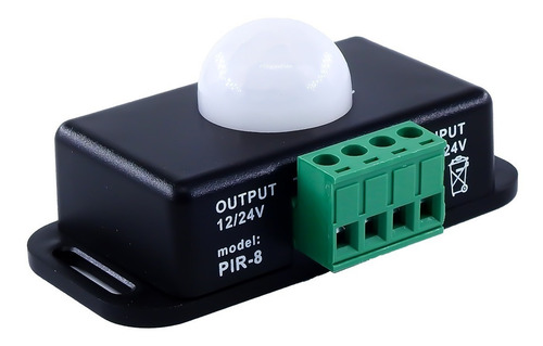 Imagen 4 de 4 de Sensor Pir De Movimiento 12v-24v 8a Interruptor Ajustable
