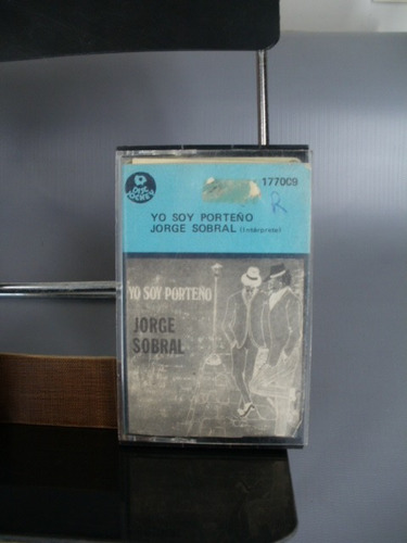 Cassette Jorge Sobral Yo Soy Porteño Tango Zona Caballito