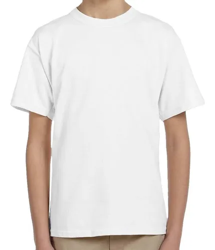 Camiseta tecnica blanca de niño para sublimar