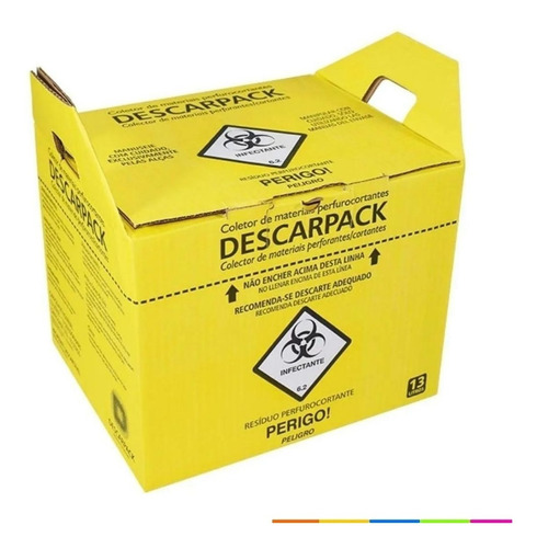 Caixa Coletora Para Material Perfurocortante 13 L Descarpack