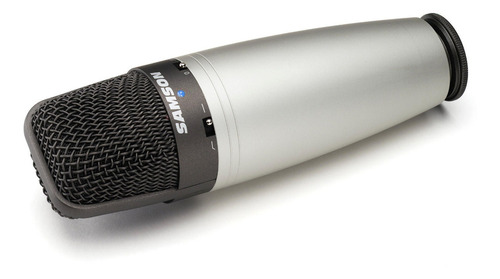 Micrófono Samson C03 condensador supercardioide plateado/negro