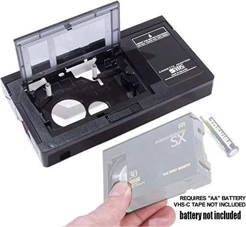 Cassette Adaptador Hitech Sona, De Vhs-c A Vhs, Negro