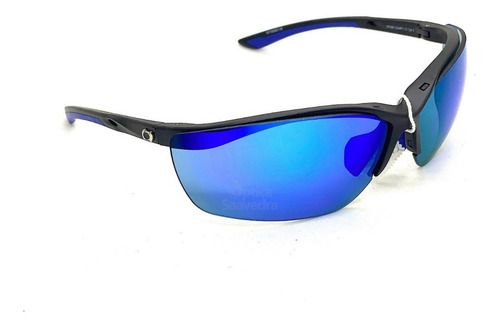 Anteojo Sol Optitech Comfy Op286 Intercambiable Running Lente Azul/negro