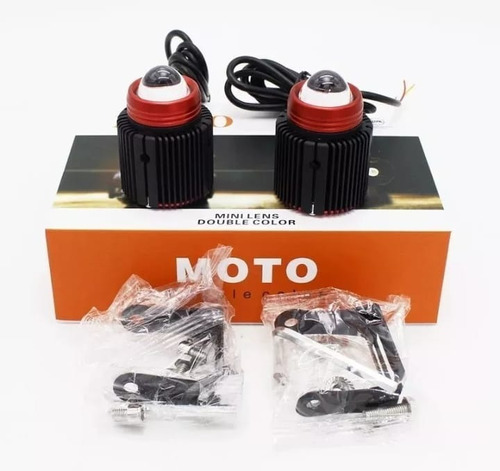 Neblinero Led Dúo Color Turbo Led Moto-auto 12-24vlt X2 