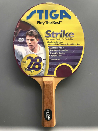 Stiga-modelo:strike-raqueta Ping Pong-alta Calidad-nueva-