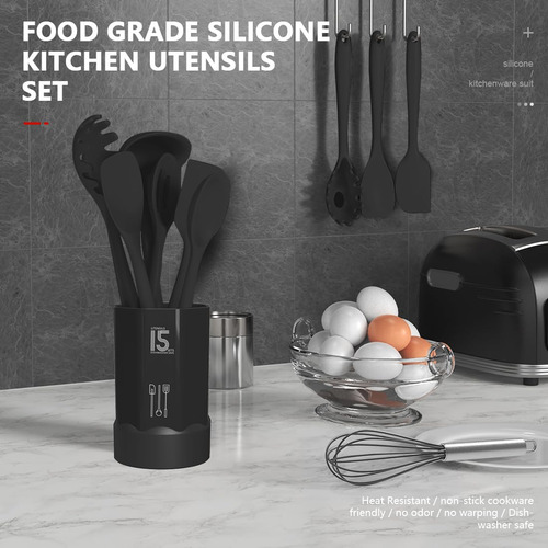 Set De Utensilios De Cocina De Silicona Resistente Al Calor