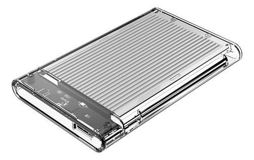 Funda Para Disco Duro Usb 3.0 De 2,5 Pulgadas, Color Platead